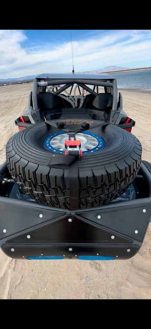 C1 RZR Pro R Rear Bumper, Storage, and Spare Tire Carrier